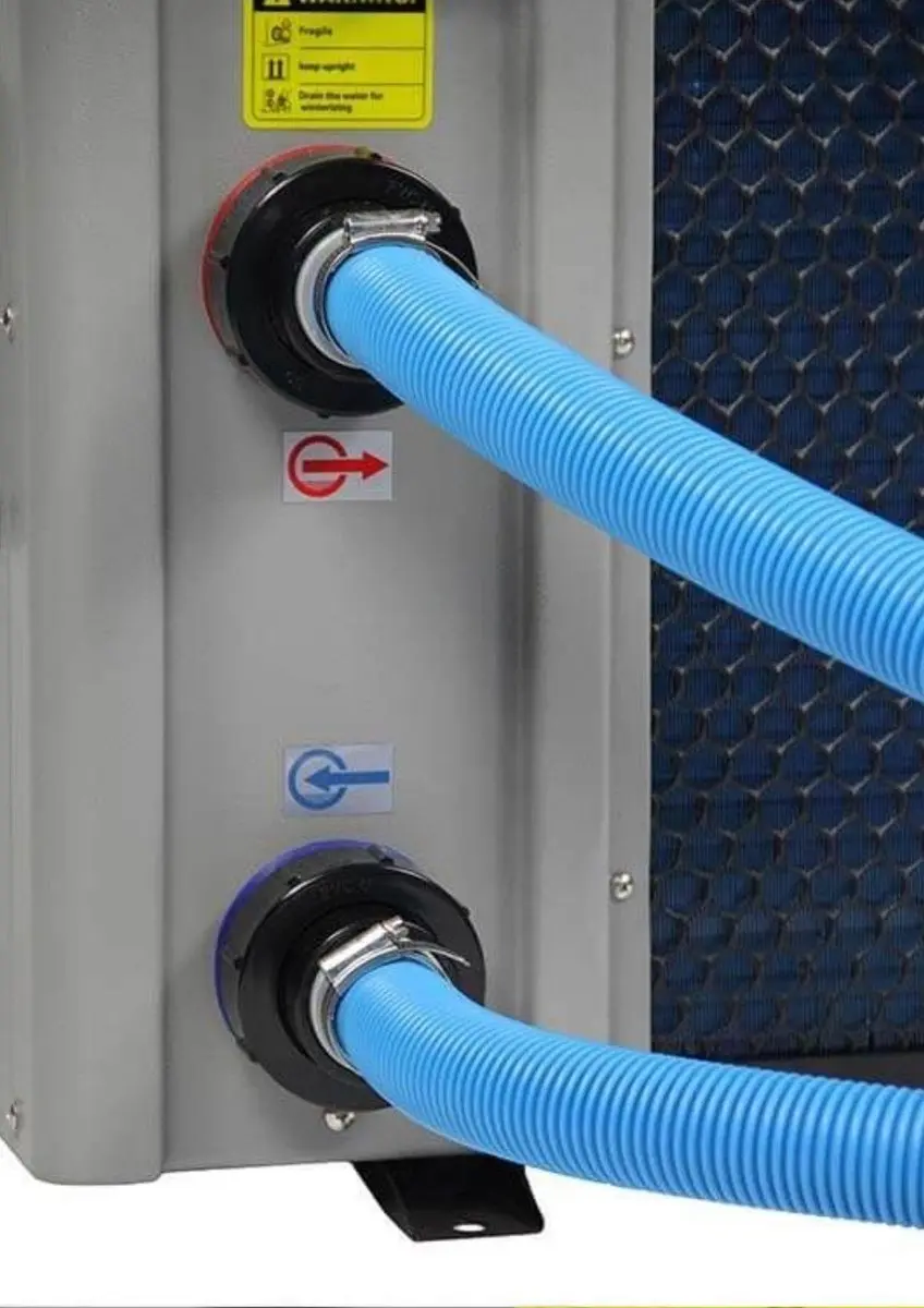 Intex Warmtepomp Aansluitset 03 - 2x Slangtule 50mm→38-32mm + 2x Klemmen - Grijs