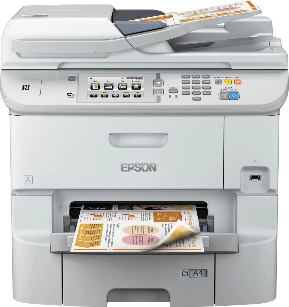 Epson WorkForce Pro WF-6590DWF All-in-One Printer - 581 Vel - 25-39 ppm