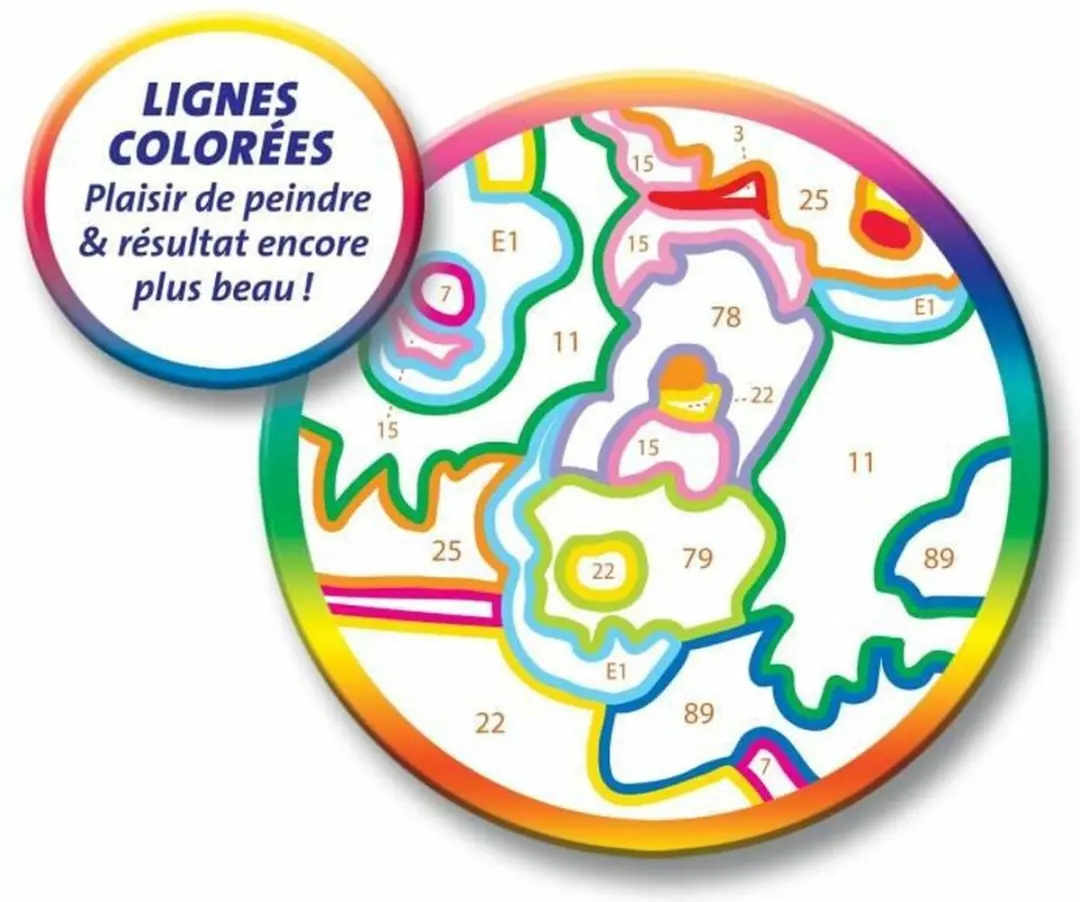 Ravensburger CreArt Zebra Schilderen op nummer - Multicolor