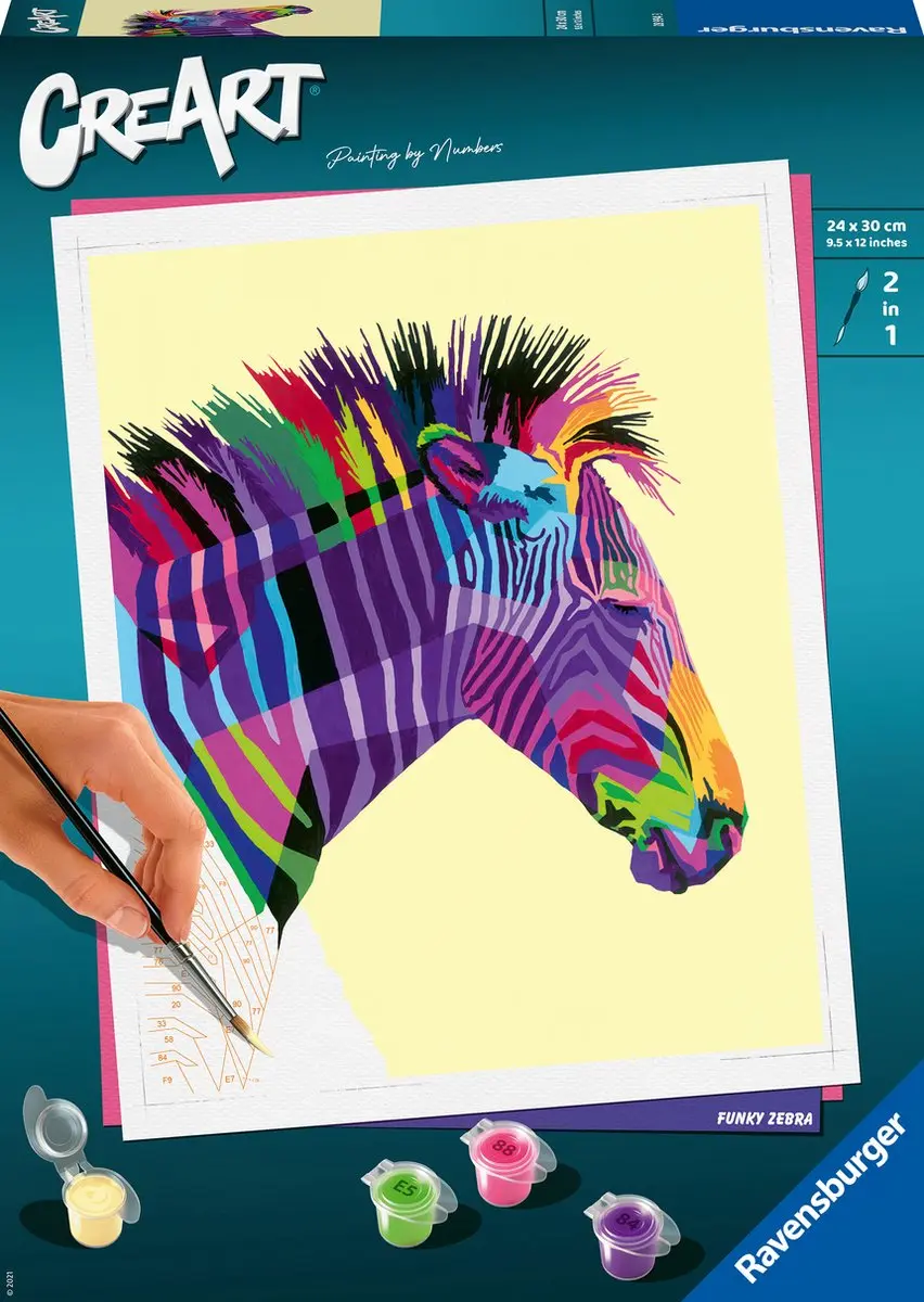 Ravensburger CreArt Zebra Schilderen op nummer