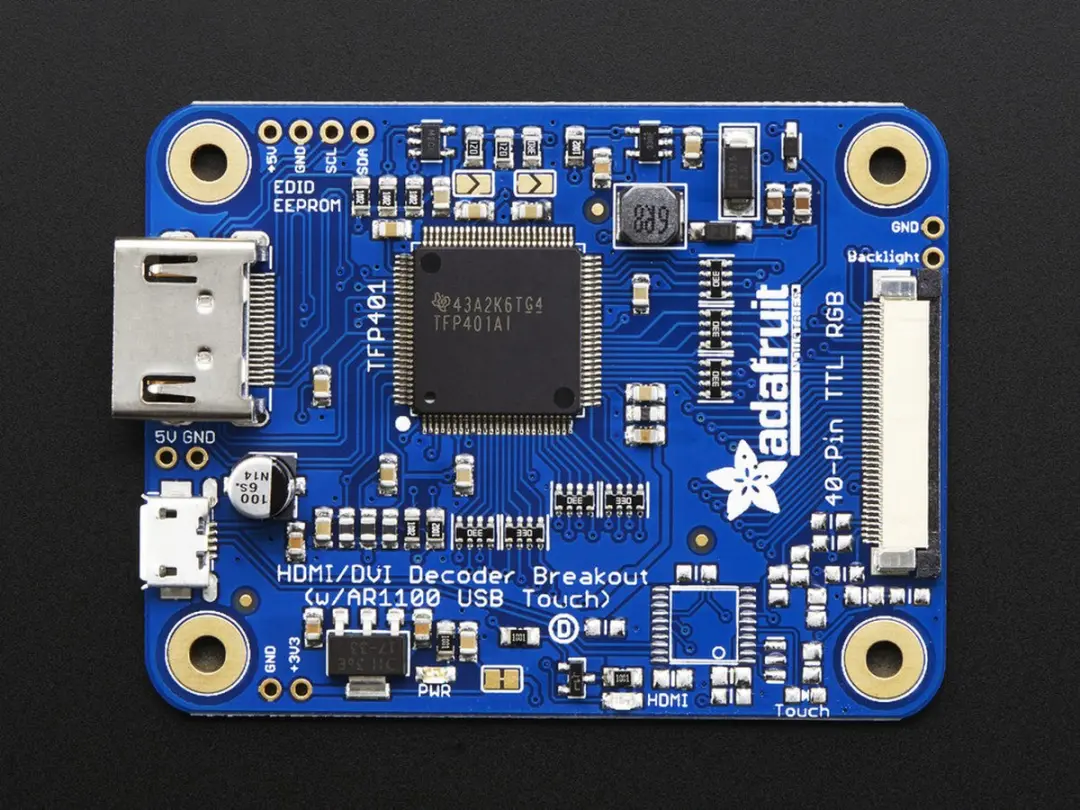 Adafruit TFP401 HDMI/DVI Decoder - 40-Pin TTL - Meerkleurig