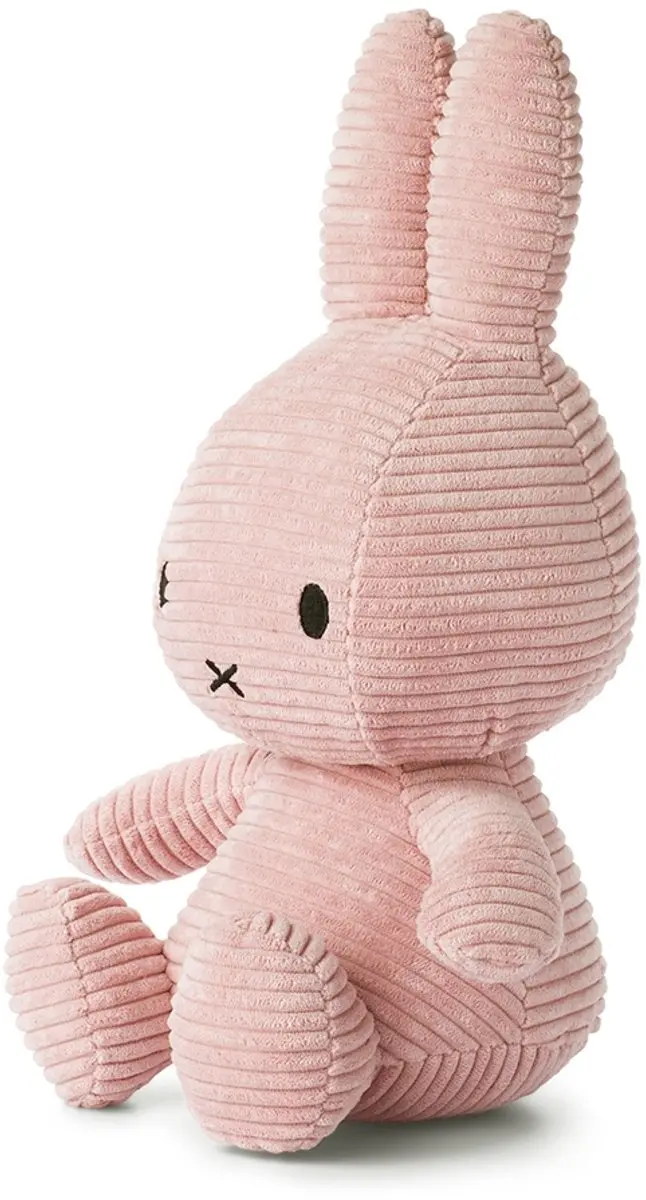 International Bon Ton Toys Nijntje Corduroy Knuffel - 33cm - Roze