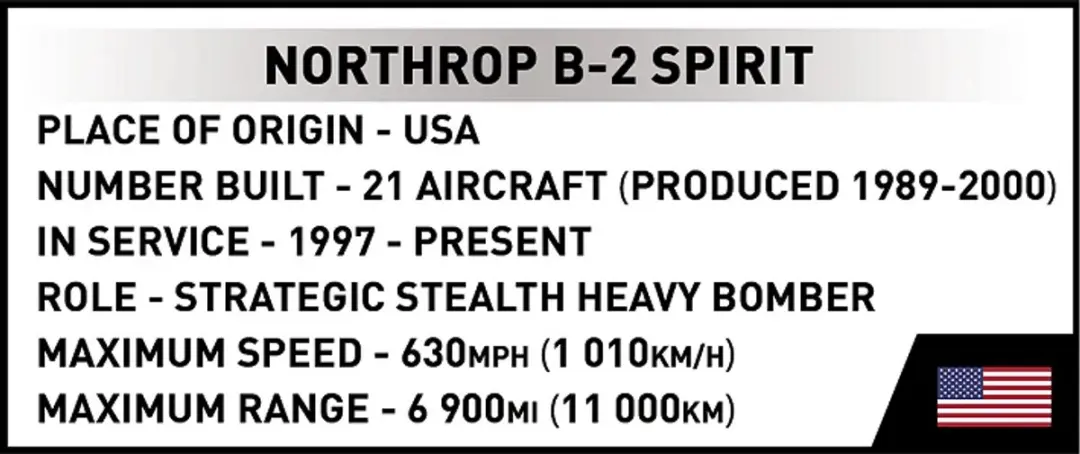 Cobi Northrop Grumman B-2 Spirit - 101 Onderdelen - Grijs