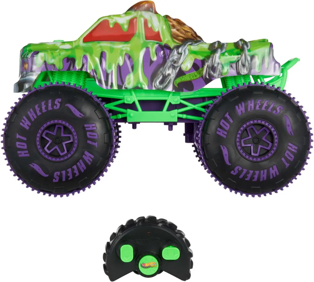 Hot Wheels Monster Trucks RC Mutant Wreckin' Wolf JMM77 - Multicolor - afbeelding 6 van 6