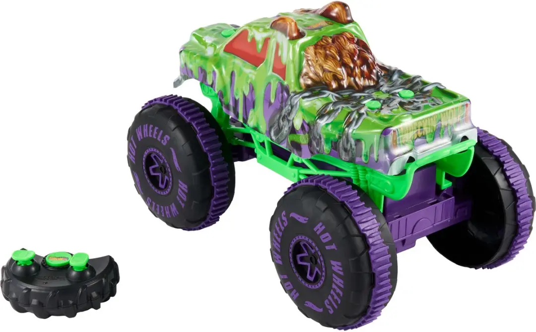 Hot Wheels Monster Trucks RC Mutant Wreckin' Wolf JMM77 - Multicolor