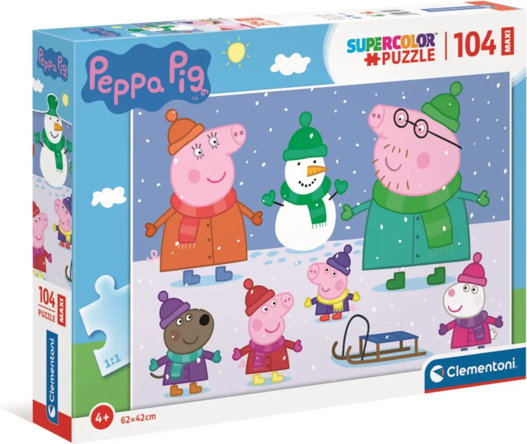 Clementoni Peppa Pig Puzzel 104 Stukjes