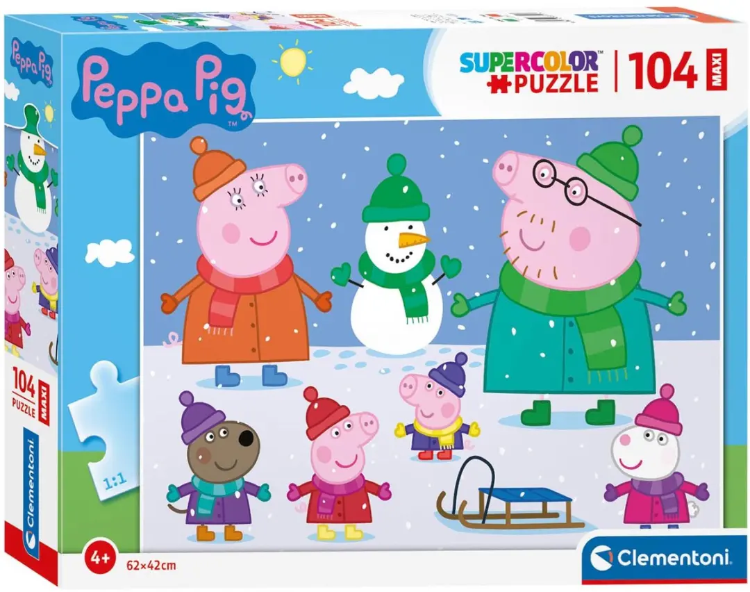Clementoni Peppa Pig Puzzel 104 Stukjes - Multicolor