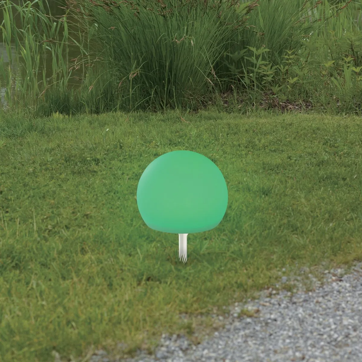 Eglo Poggiobello LED Buitenlamp - Oplaadbaar - RGB - Wit - Ø20cm