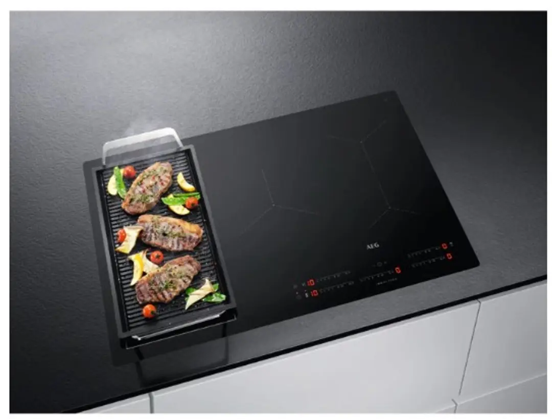 AEG IKE85441IB Inbouwinductiekookplaat 77cm - 5 Zones - Zwart