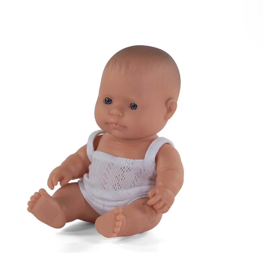Miniland ML Poppen Babypop Europees Meisje 21cm 31122 - Multicolor