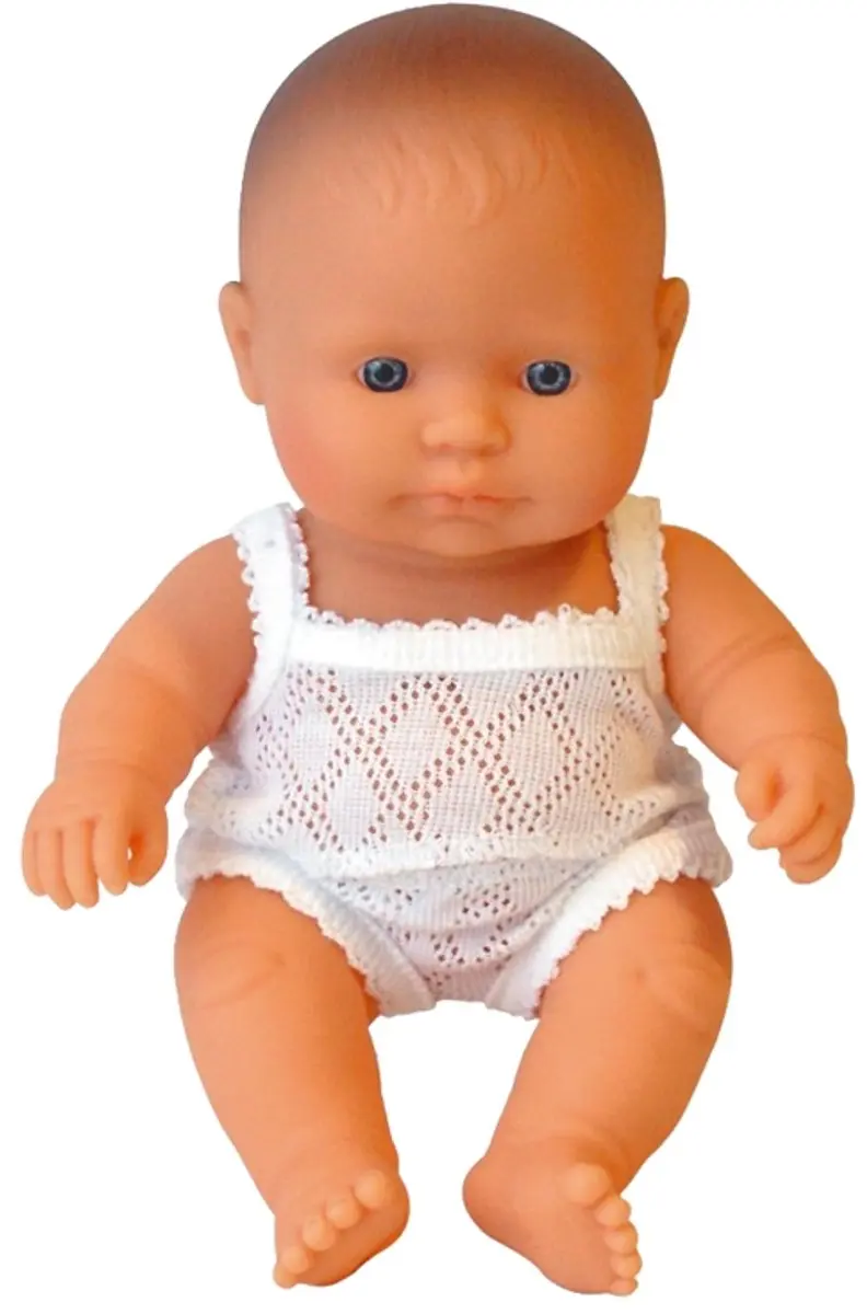 Miniland ML Poppen Babypop Europees Meisje 21cm 31122 - Multicolor