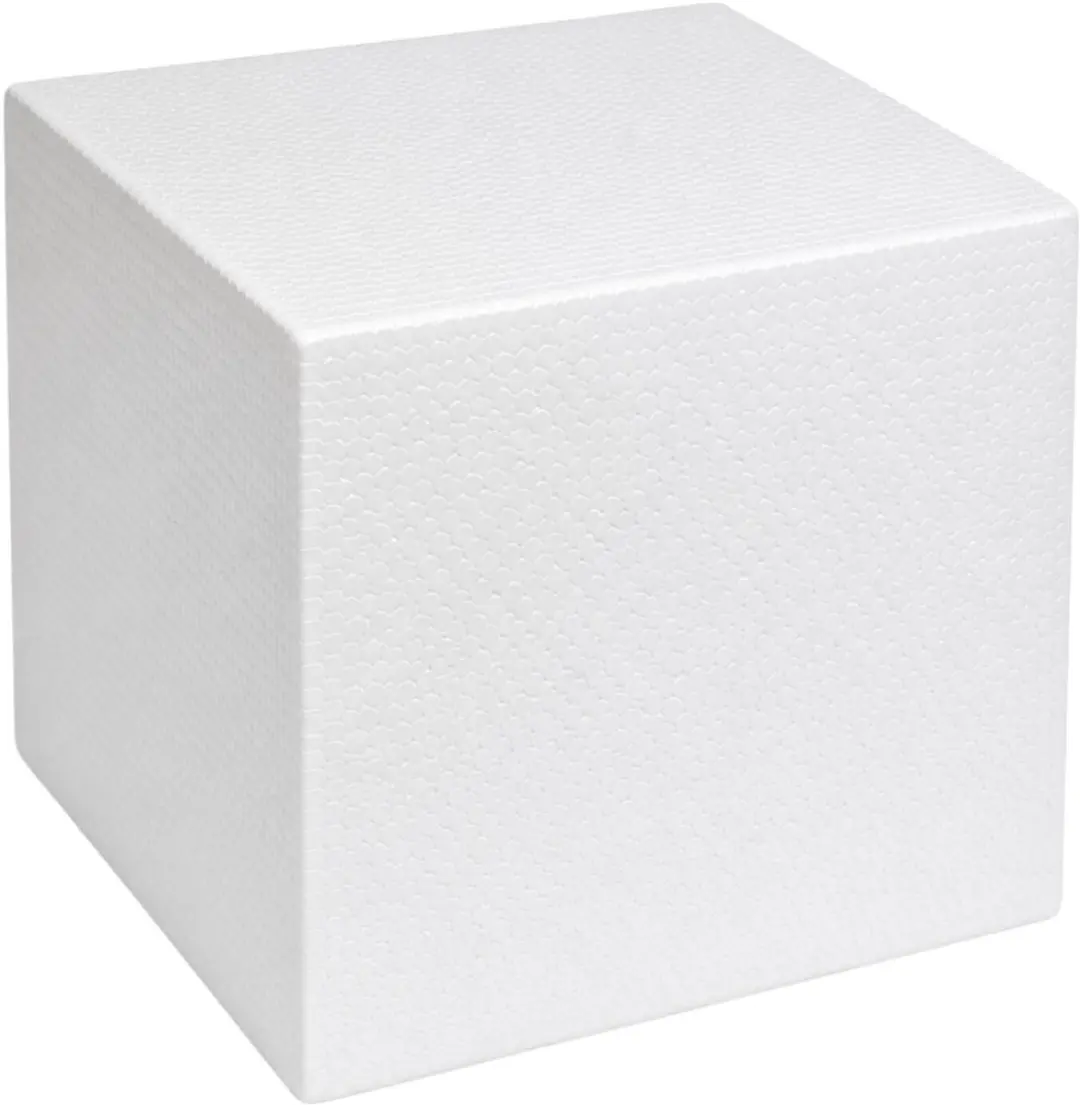 Bellatio Design Piepschuim Kubus 3x - 30x30x30cm Wit