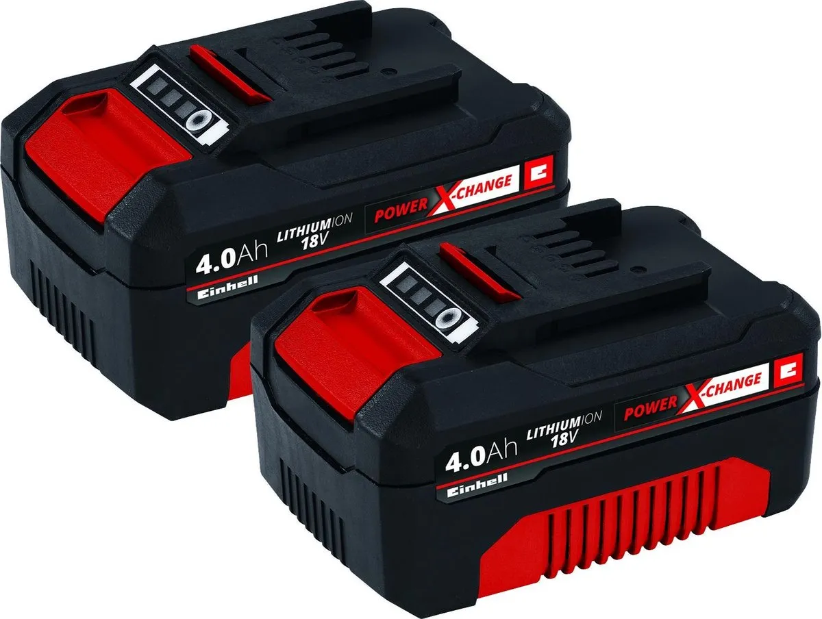 Einhell Twinpack 4.0 Ah Power X-Change Accu - 2x 4000mAh