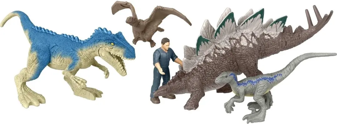 Mattel Jurassic World Mini Figuren - 5 Stuks Divers
