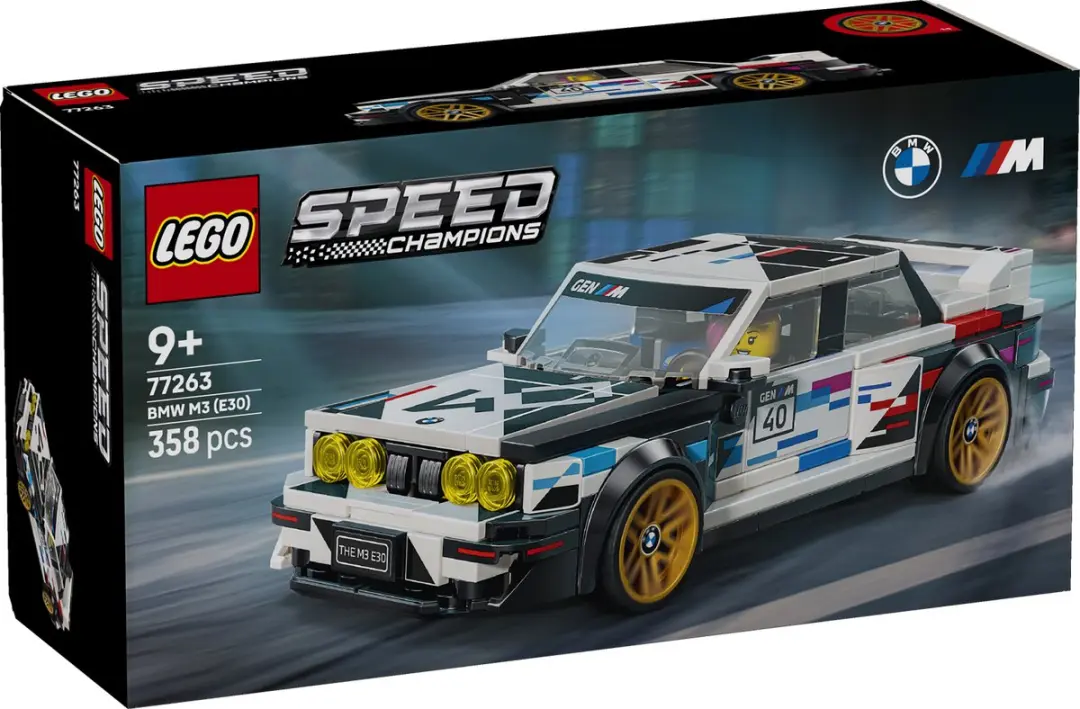 LEGO Speed Champions BMW M3 E30 Bouwpakket 358 Stuks - Multicolor