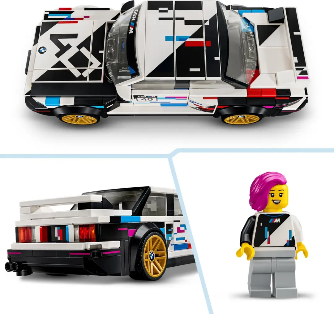 LEGO Speed Champions BMW M3 E30 Bouwpakket 358 Stuks - Multicolor - afbeelding 6 van 6
