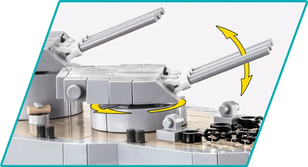 Cobi 4842 Battleship Pennsylvania Class - 2088 Stukken - Meerkleurig