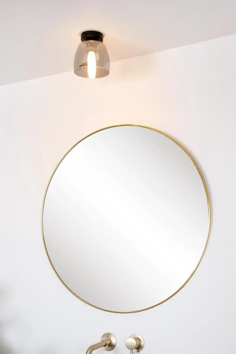 Lucide TYLER Plafondlamp Badkamer - Ø16cm 1xG9 IP44 Zwart