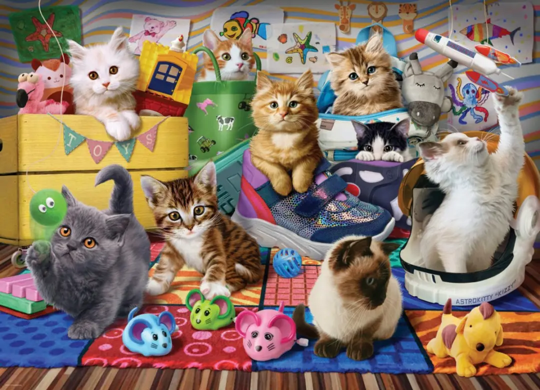 Eurographics Kittens Playtime Puzzel - 500 Stuks - Meerkleurig