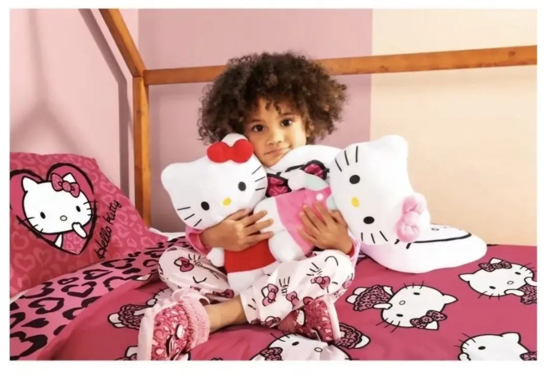 Hello Kitty Knuffel 30cm - Rood
