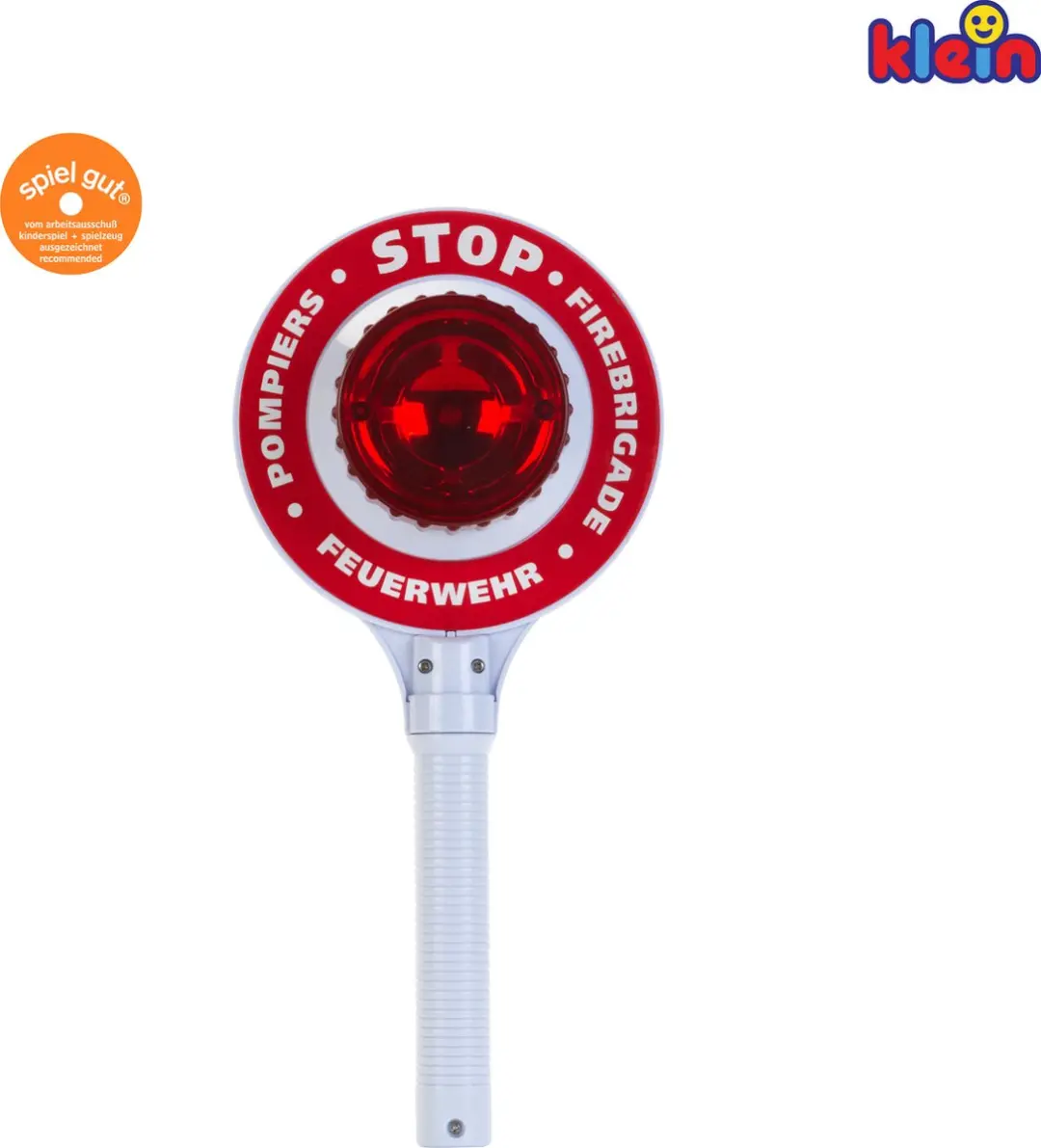 Klein Toys Brandweerstopbord - 16x3,5x29cm - Rood/Wit