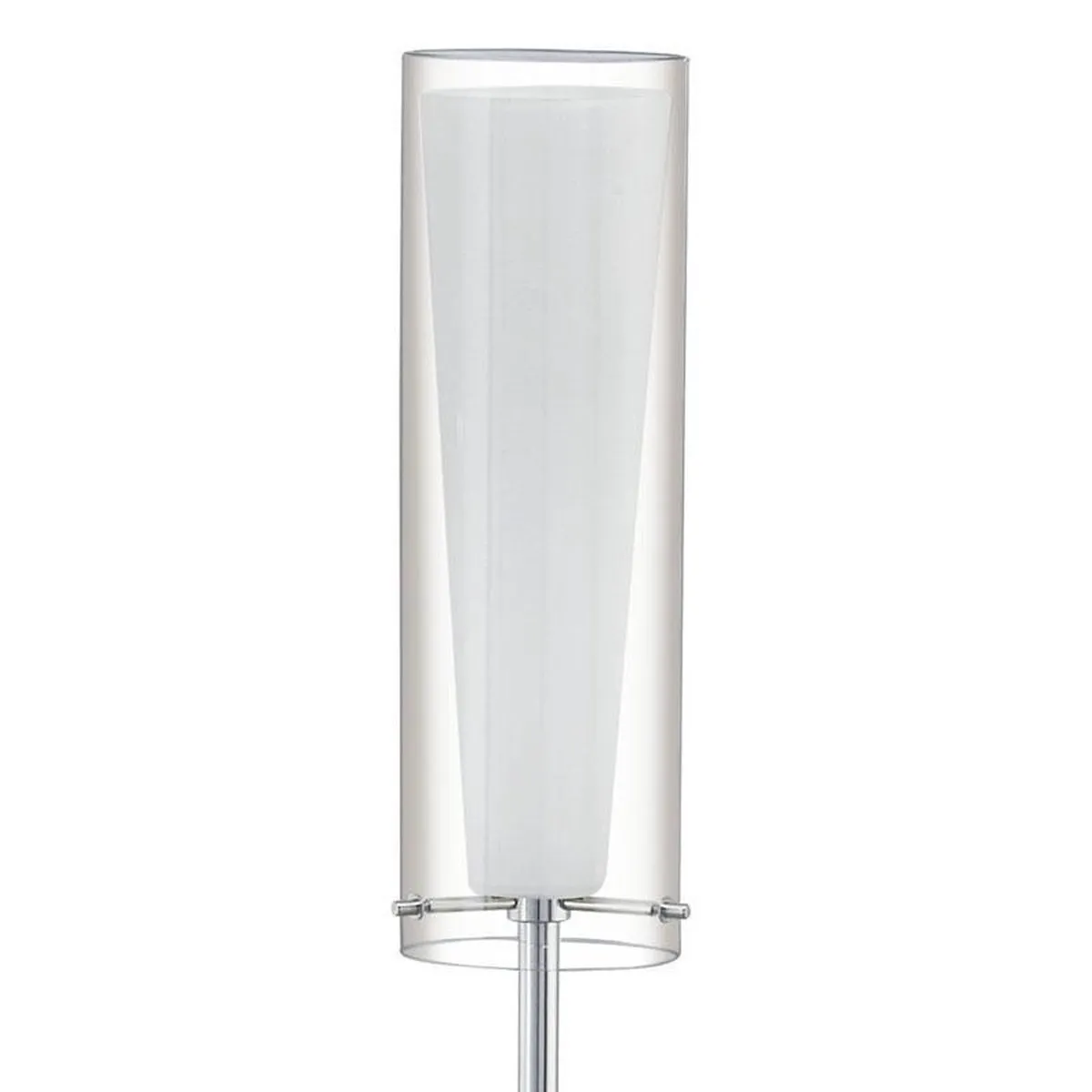 Eglo Pinto Vloerlamp - 1 Lichtpunt - Chroom/Wit