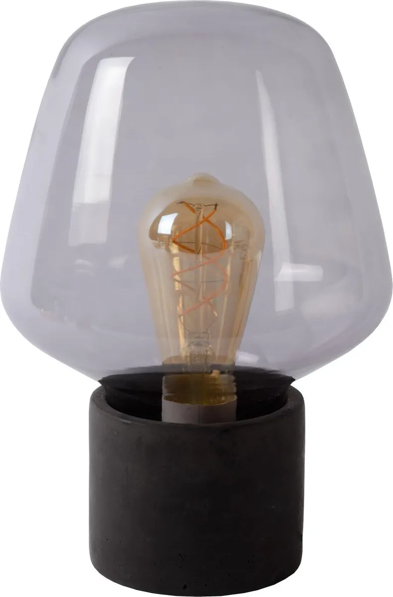 Lucide Becky Tafellamp Ø20cm - Fumé