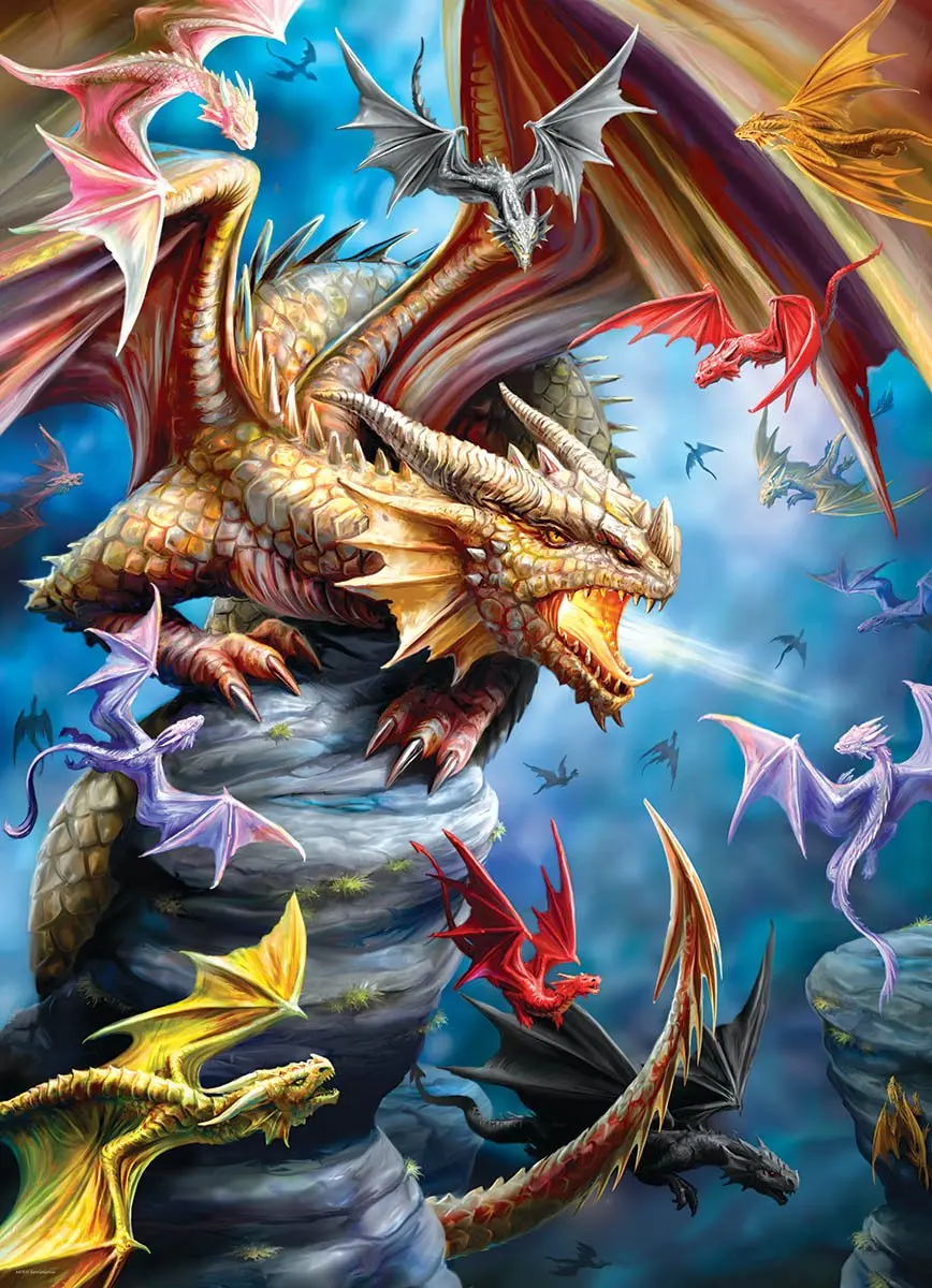 Eurographics Dragon Clan Anne Stokes Puzzel - 1000 Stukjes - Meerkleurig