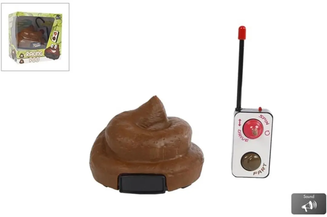 Toys Amsterdam RC Afstandbestuurbare Drol 14cm - Bruin