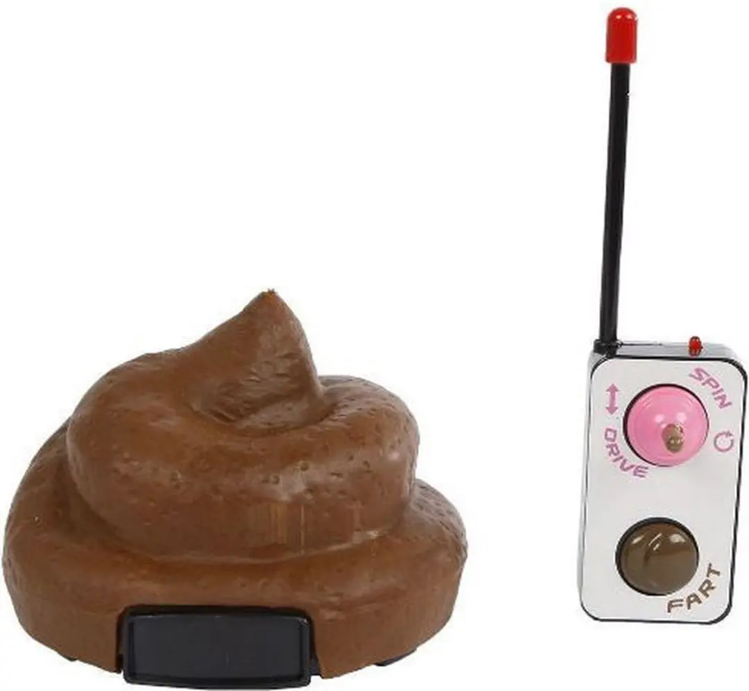 Toys Amsterdam RC Afstandbestuurbare Drol 14cm - Bruin