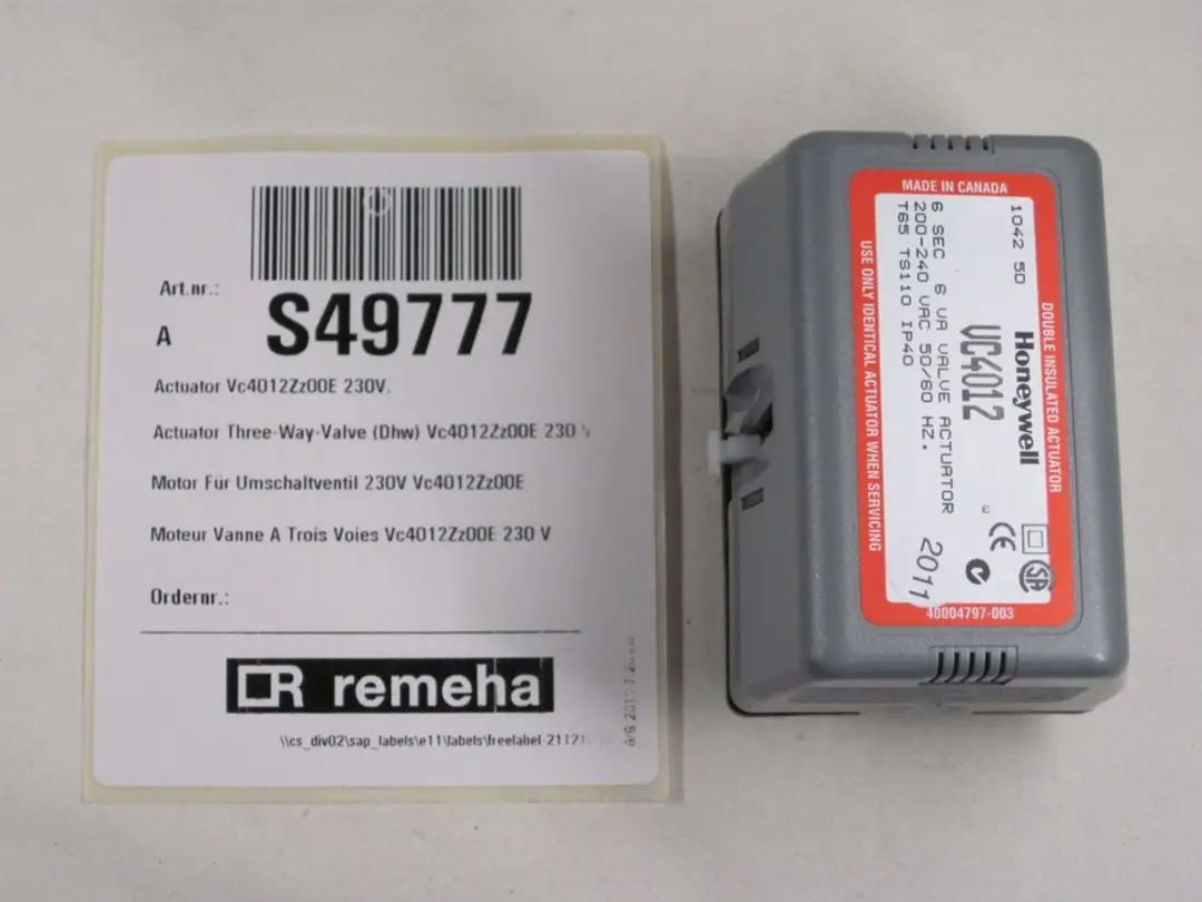Remeha Motor 220V Naar 3-wegventiel S49777