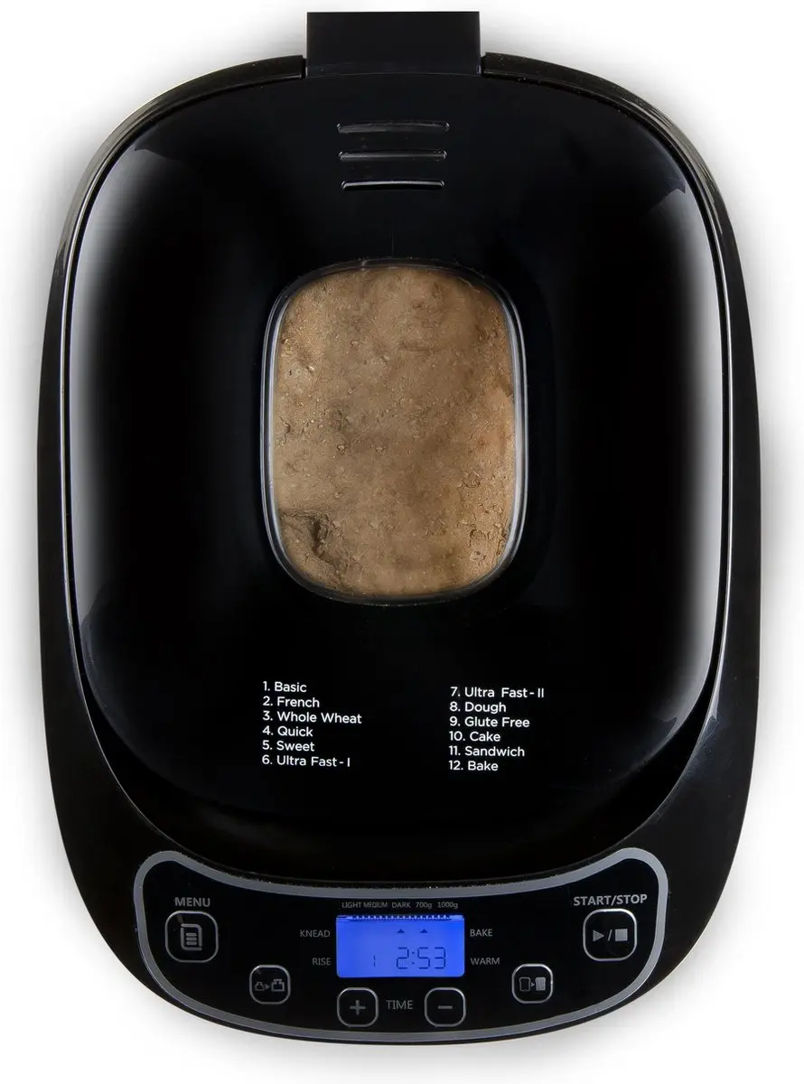 Domo B3973 Broodbakmachine - 12 Programma's - 700-1000g - Zwart