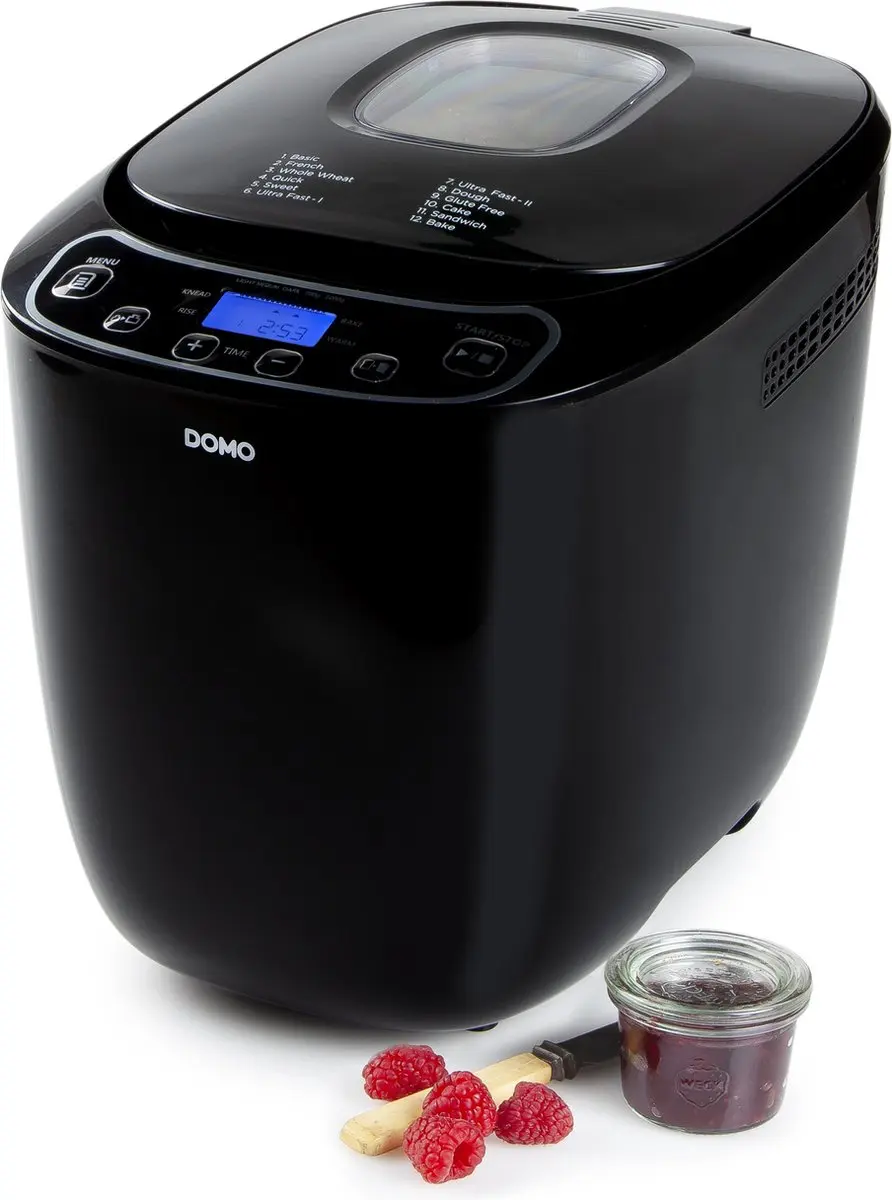 Domo B3973 Broodbakmachine - 12 Programma's - 700-1000g - Zwart