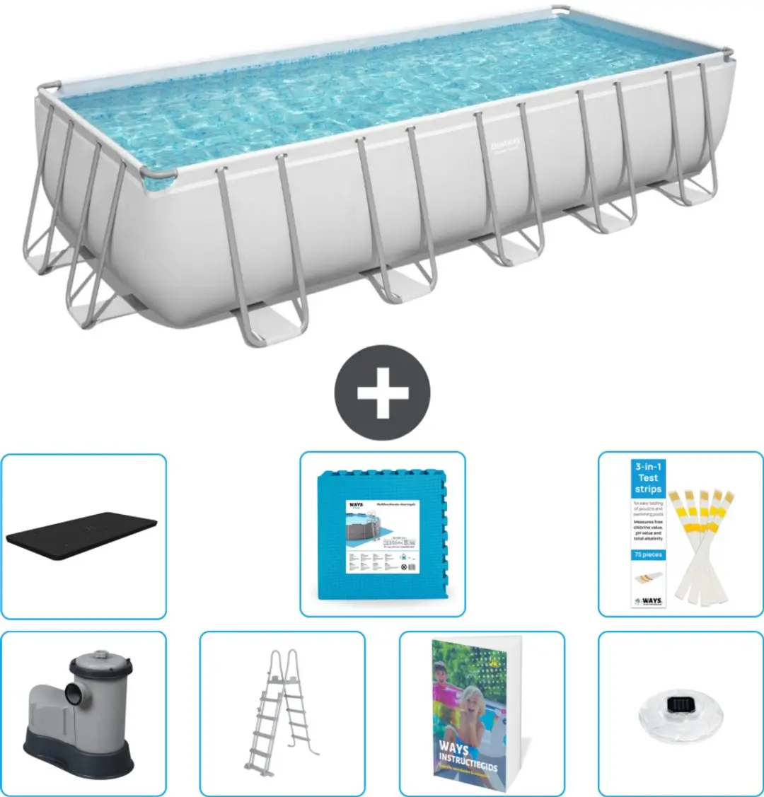 Bestway Power Steel Zwembad 640x274cm