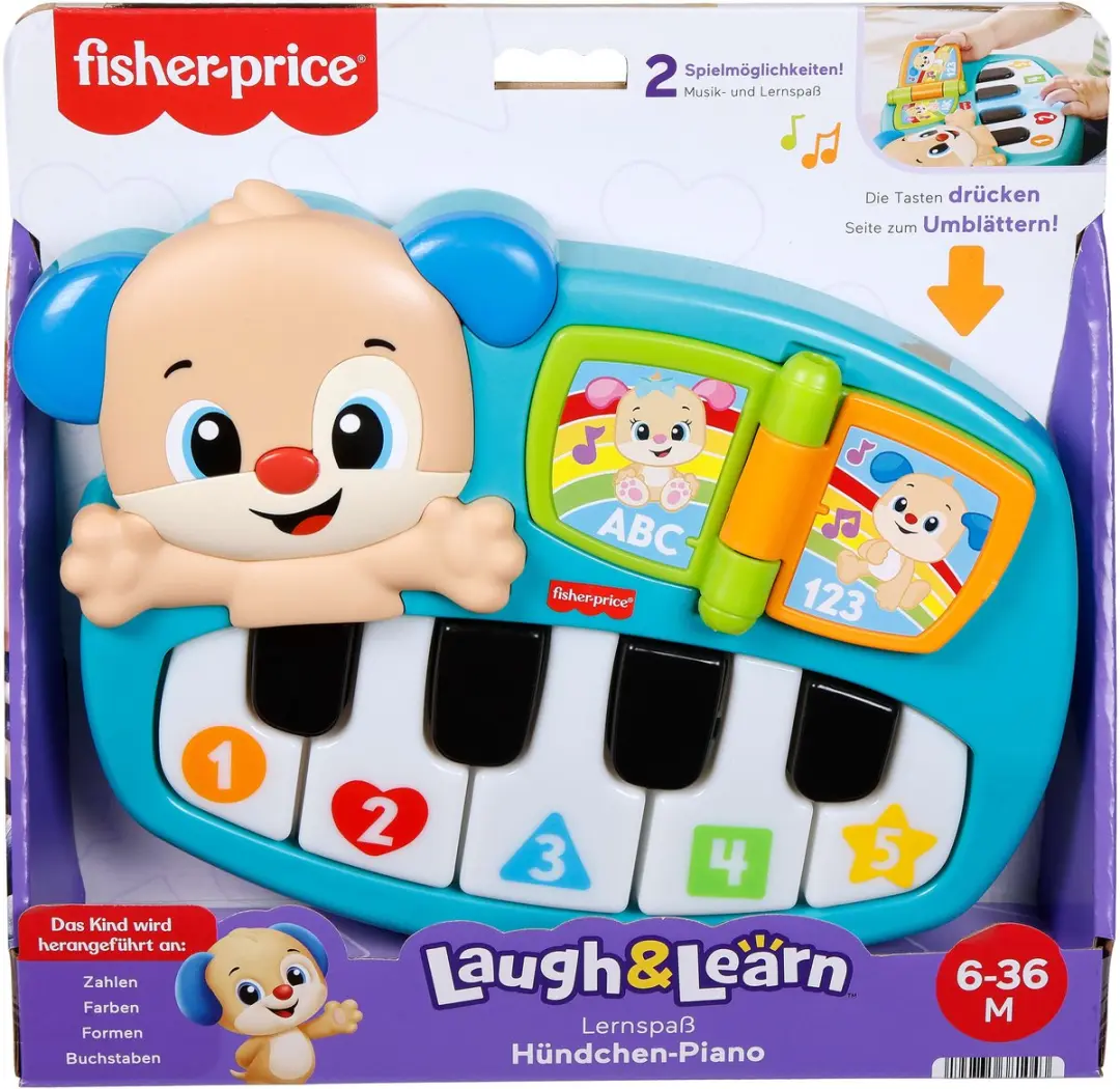 Fisher-Price Laugh & Learn Puppy's Piano JMM48 - Meerkleurig - afbeelding 2 van 6