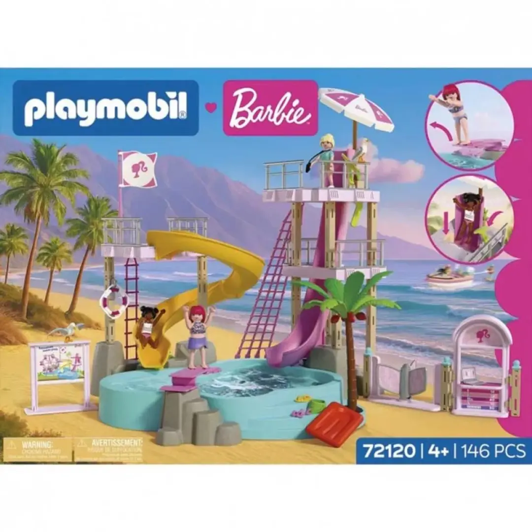 Playmobil X Barbie Waterpark Bouwset 146 Stuks - Multicolor - afbeelding 6 van 6