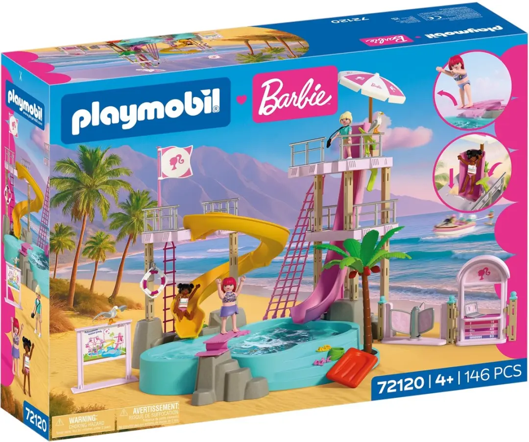 Playmobil X Barbie Waterpark Bouwset 146 Stuks