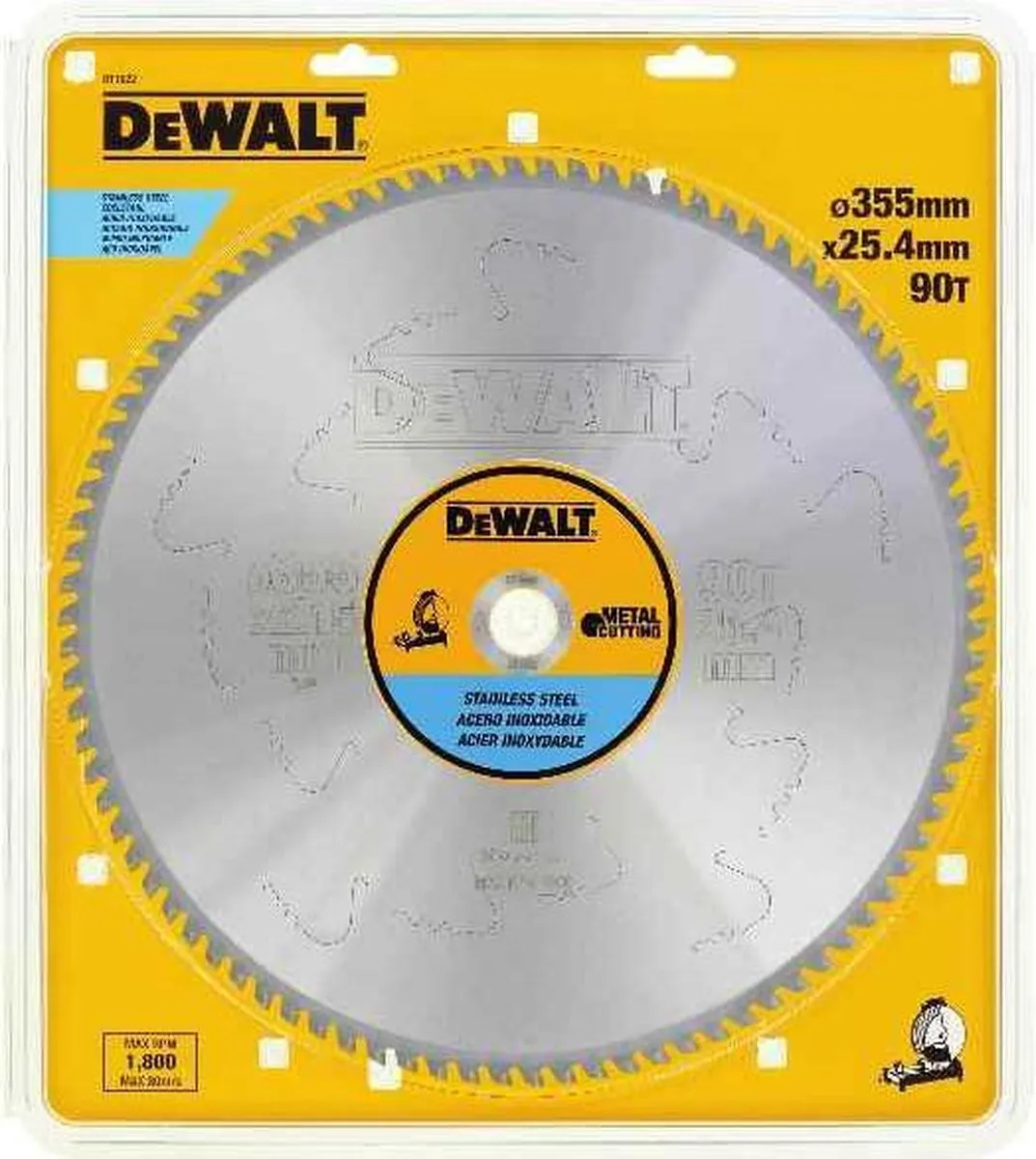 DeWalt DT1922 Cirkelzaagblad 355mm RVS
