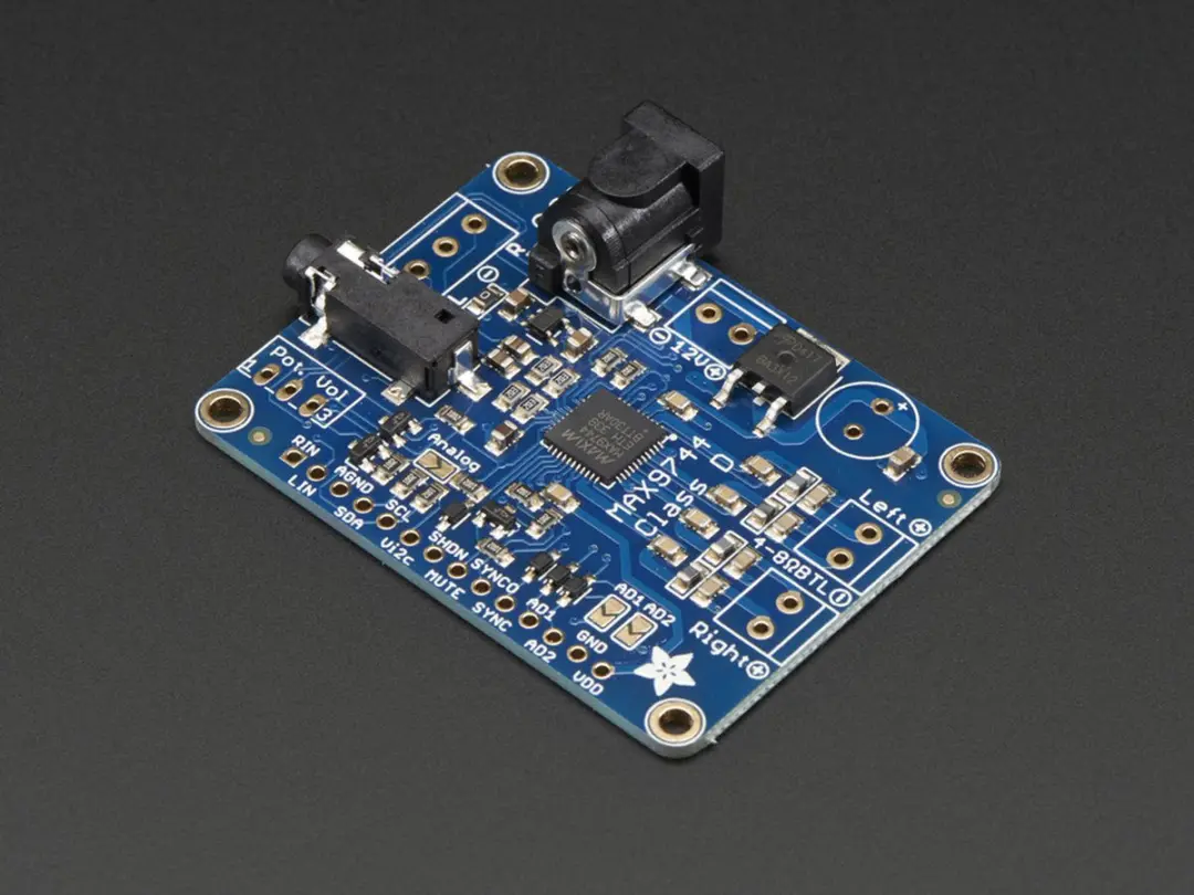Adafruit MAX9744 Stereo Audio Versterker 20W