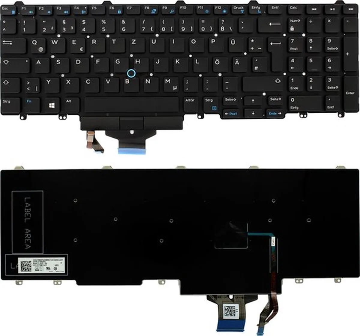Dell Laptop Toetsenbord Qwertz DE 1MDFN