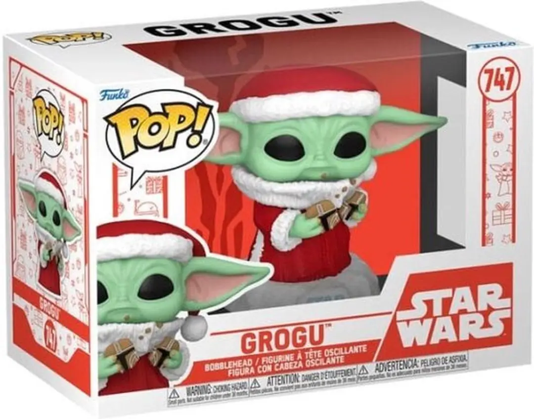 Funko Star Wars The Mandalorian Grogu Holiday Pop! 80009 - Multicolor