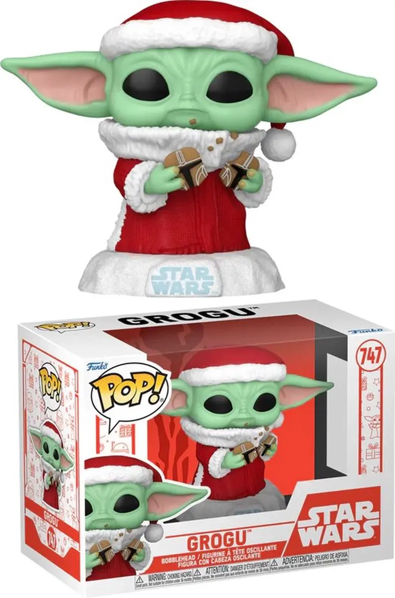 Funko Star Wars The Mandalorian Grogu Holiday Pop! 80009 - Multicolor
