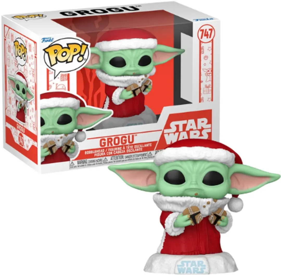 Funko Star Wars The Mandalorian Grogu Holiday Pop! 80009 - Multicolor