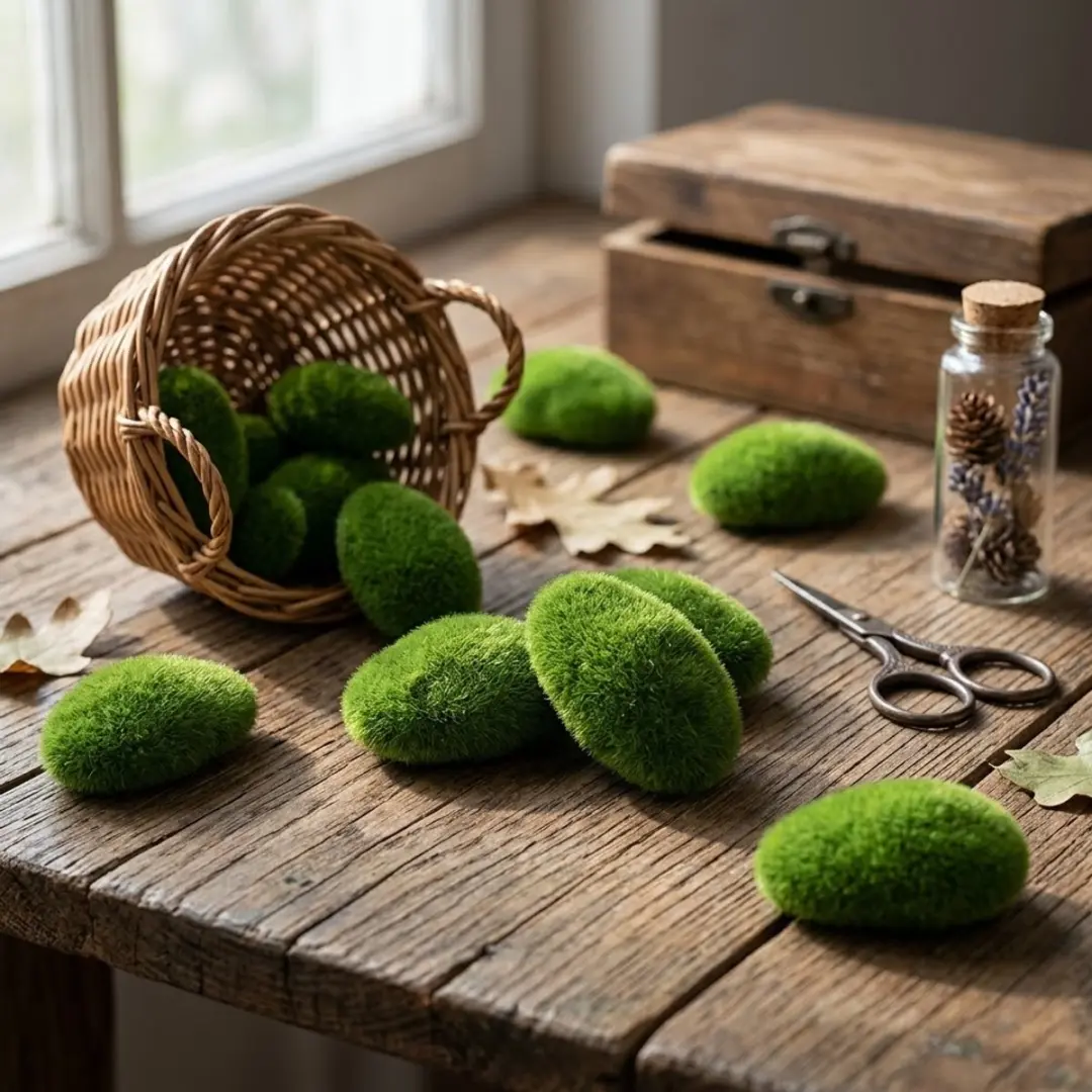 NuveX Kunststof Mosstenen 10 Stuks - Groen