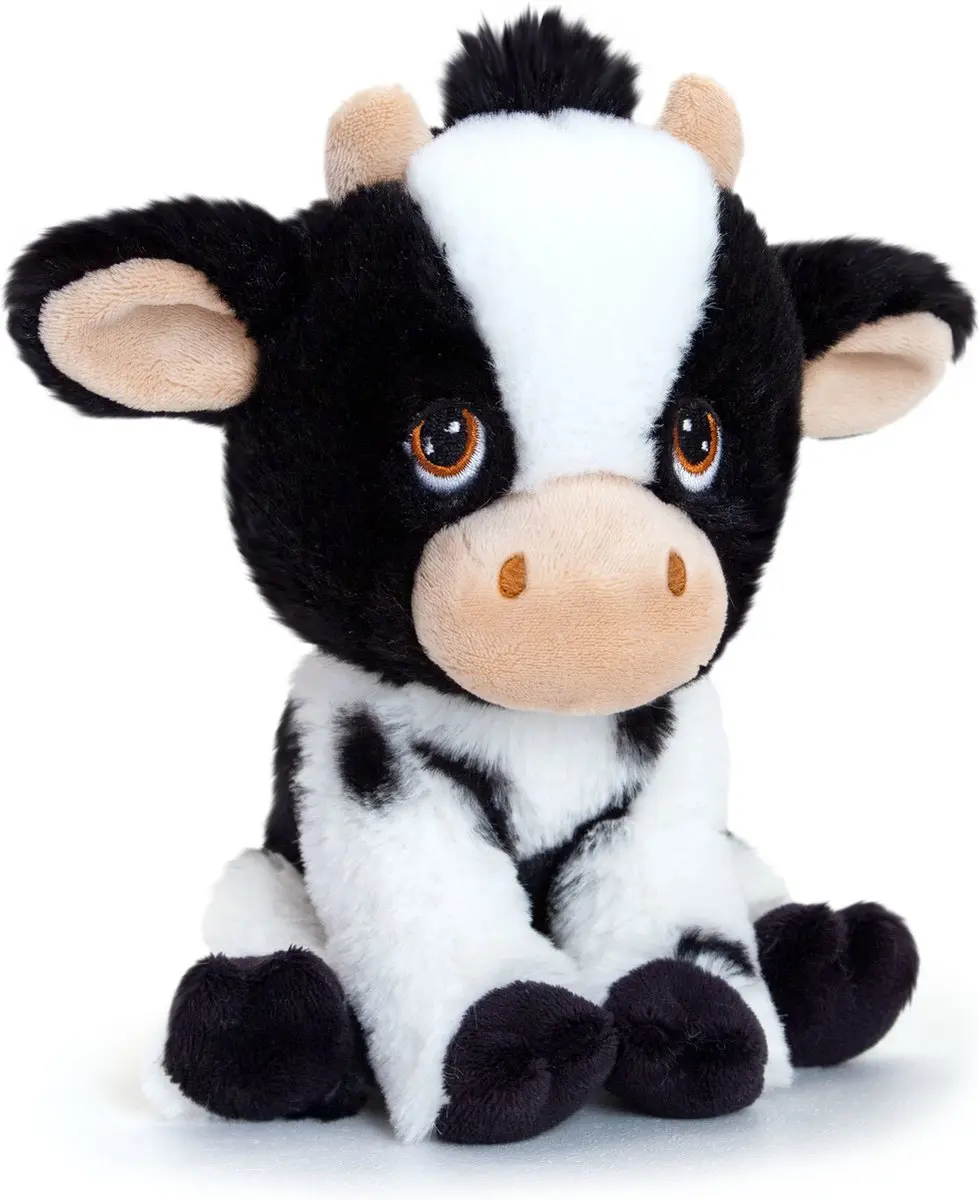 Koeien Cadeauset Keel Toys - Knuffel 18cm & Beker 300ml Multi