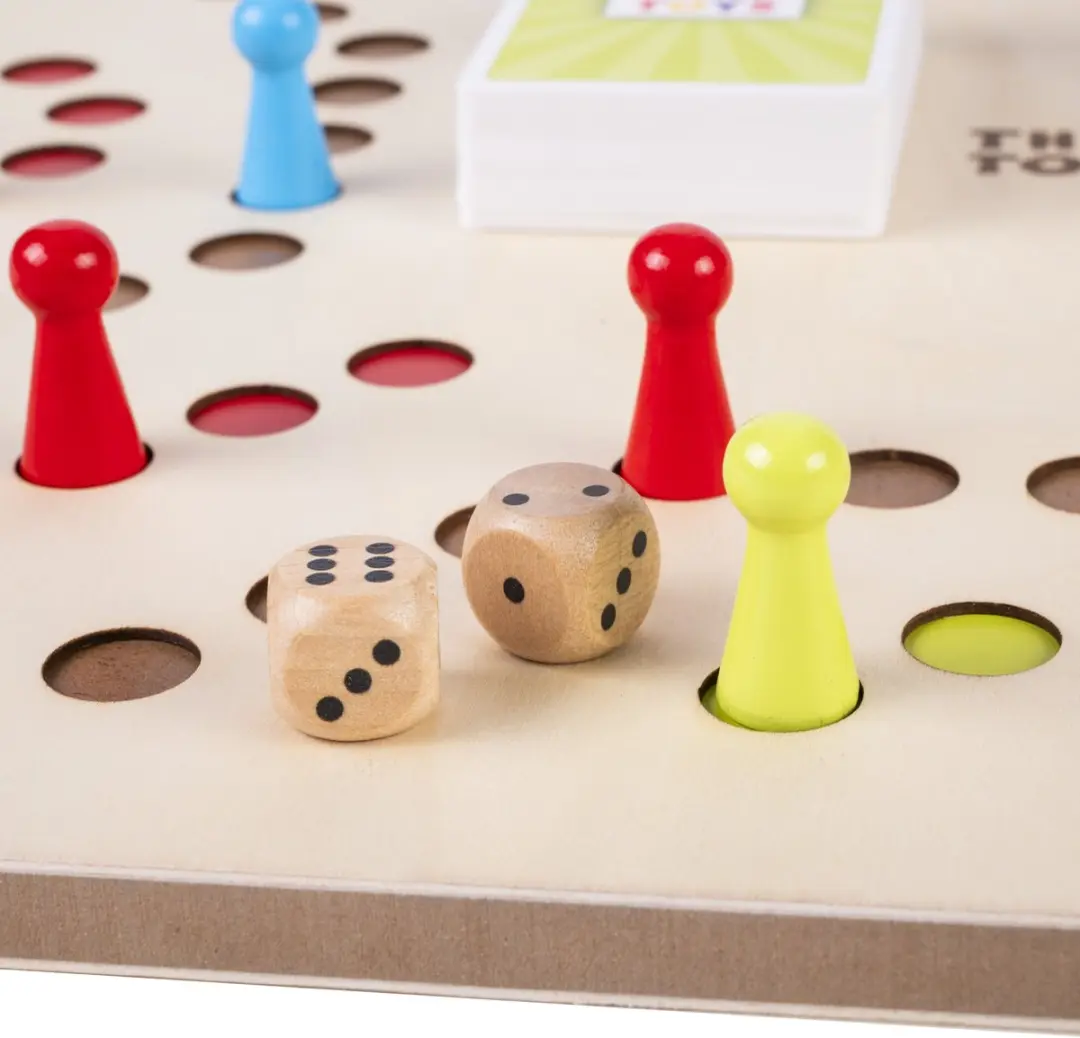 ThysToys Keezenspel Houten Bordspel 100118-T - 2-6 Spelers