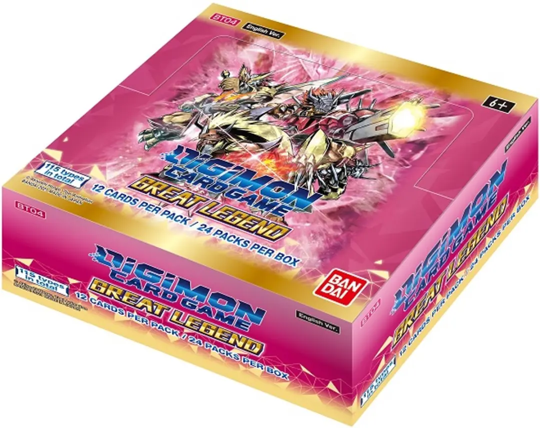 Bandai Namco Digimon TCG Great Legend Booster Display BT04 - 24 Packs