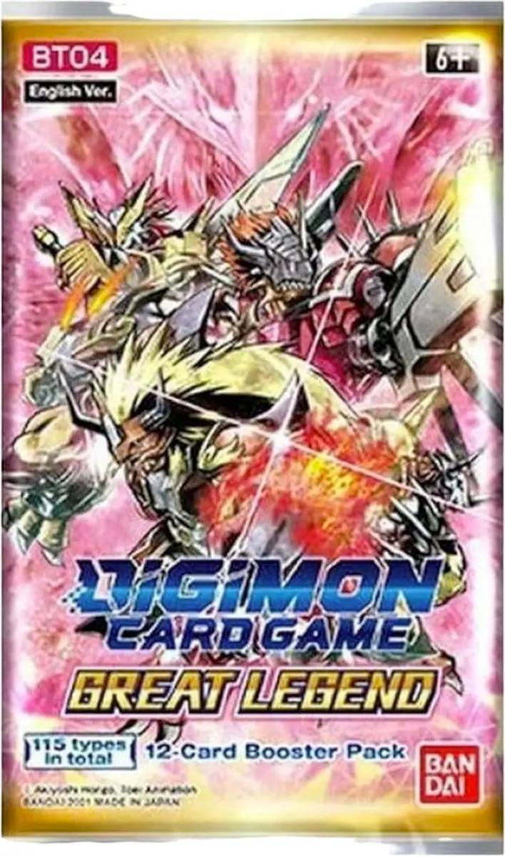 Bandai Namco Digimon TCG Great Legend Booster Display BT04
