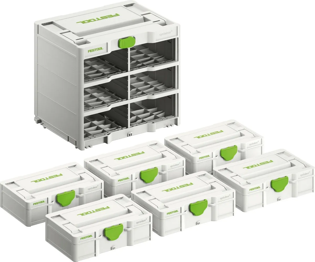Festool SYS3-RK/6 M 337-Set Systainer³ Rack