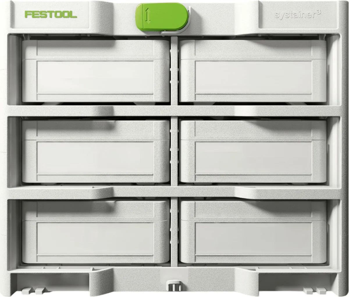 Festool SYS3-RK/6 M 337-Set Systainer³ Rack - 6 Stuks